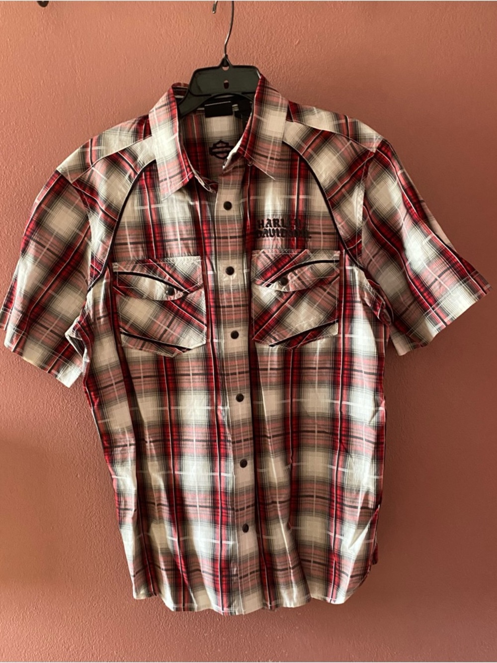 Men’s Large Harley Davidson  S/S Button up